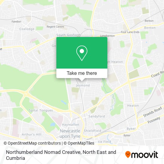 Northumberland Nomad Creative map