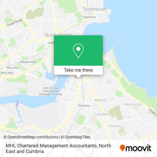 MHL Chartered Management Accountants map