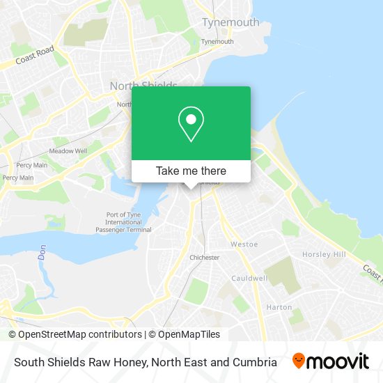 South Shields Raw Honey map