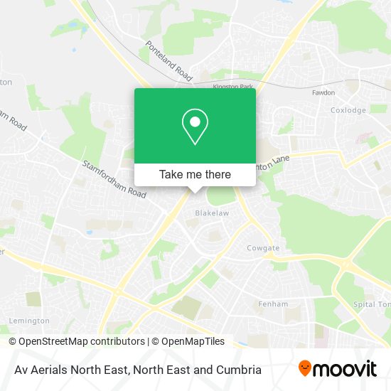 Av Aerials North East map