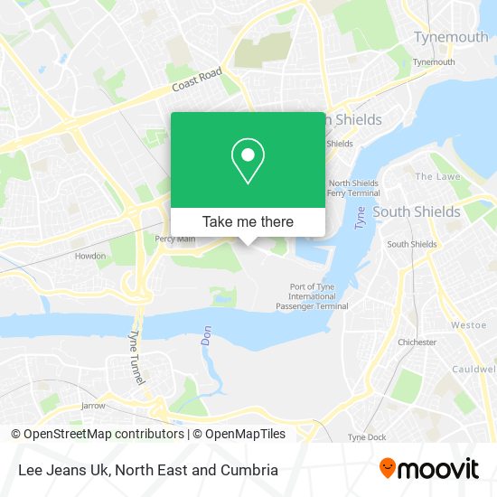 Lee Jeans Uk map