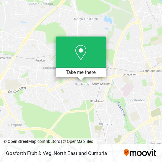 Gosforth Fruit & Veg map