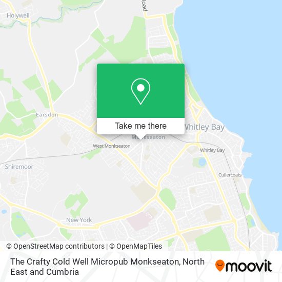 The Crafty Cold Well Micropub Monkseaton map