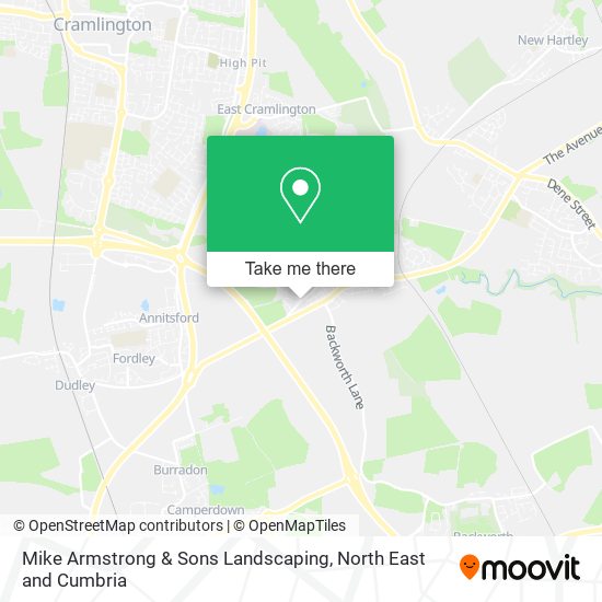 Mike Armstrong & Sons Landscaping map
