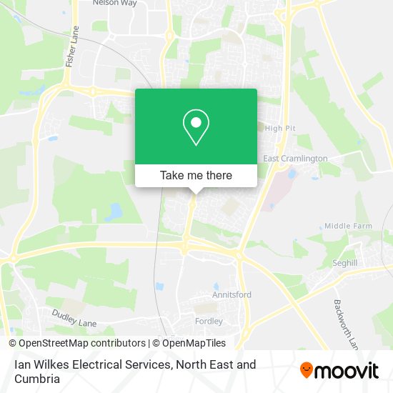 Ian Wilkes Electrical Services map