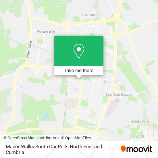 Manor Walks South Car Park map