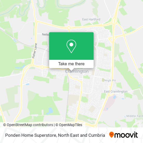 Ponden Home Superstore map