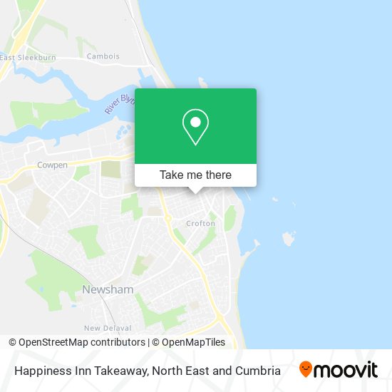 Happiness Inn Takeaway map
