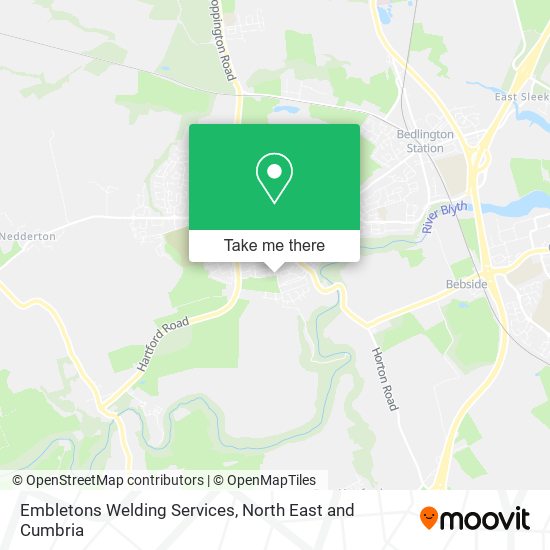 Embletons Welding Services map