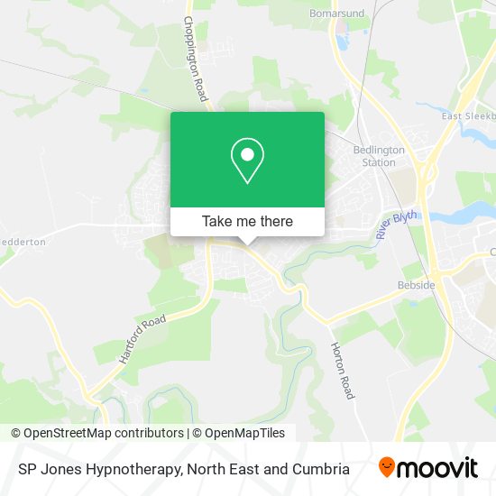 SP Jones Hypnotherapy map