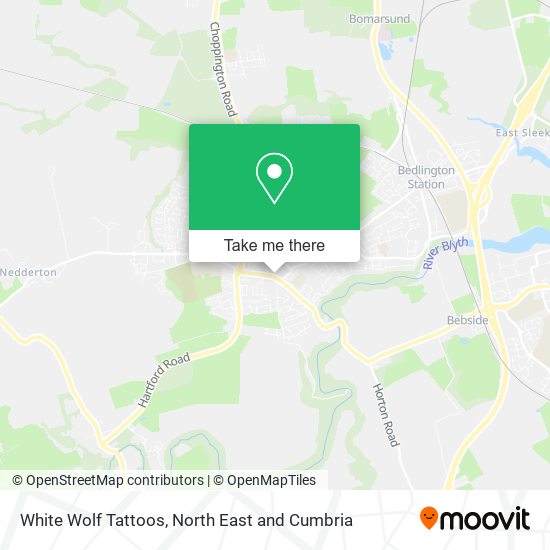 White Wolf Tattoos map