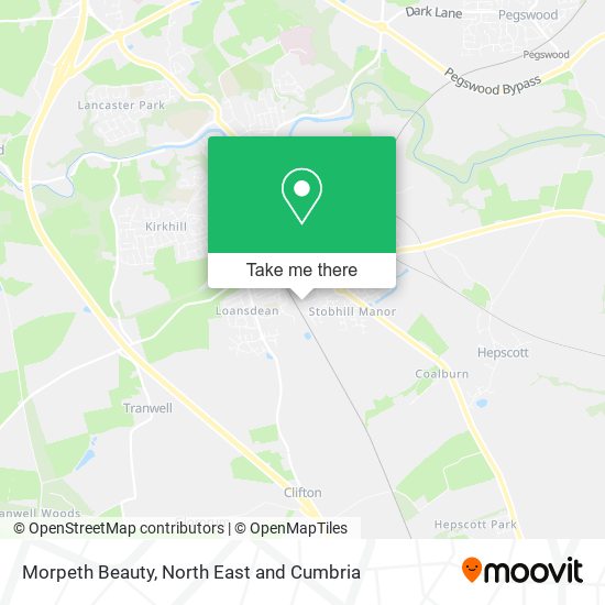 Morpeth Beauty map