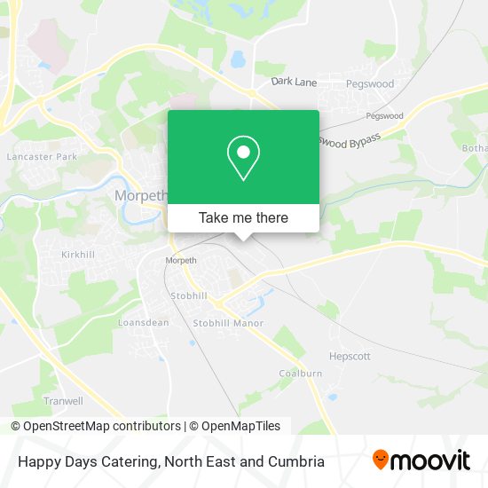 Happy Days Catering map