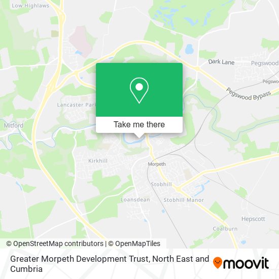 Greater Morpeth Development Trust map