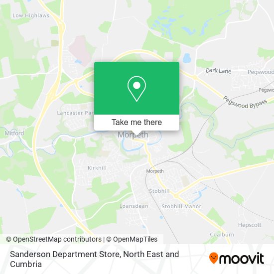Sanderson Department Store map