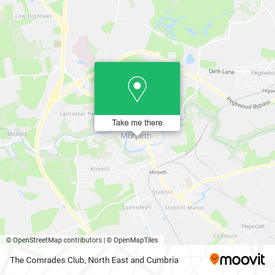 The Comrades Club map