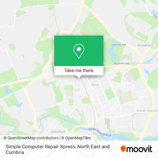 Simple Computer Repair Xpress map