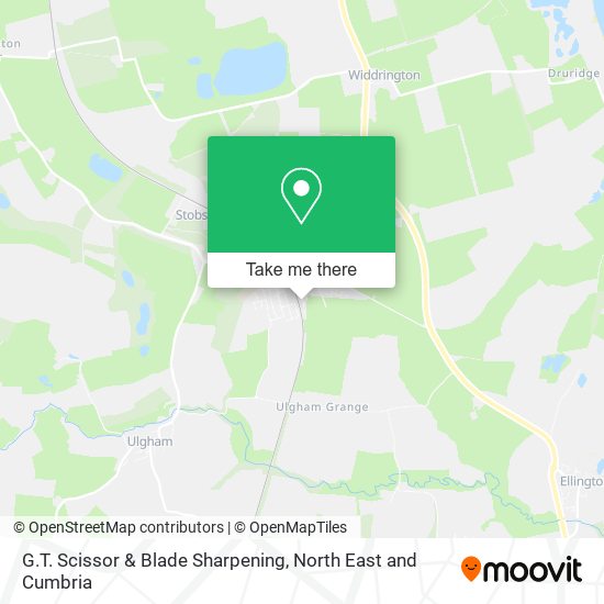 G.T. Scissor & Blade Sharpening map