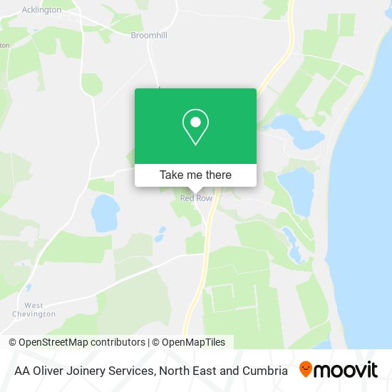 AA Oliver Joinery Services map