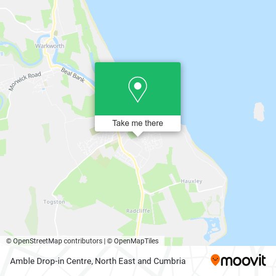 Amble Drop-in Centre map