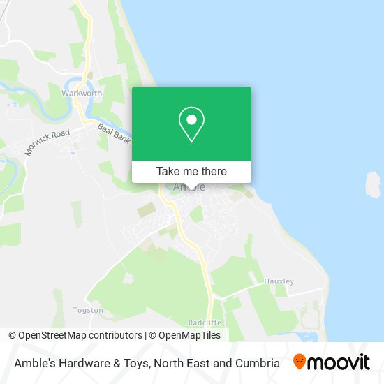 Amble's Hardware & Toys map