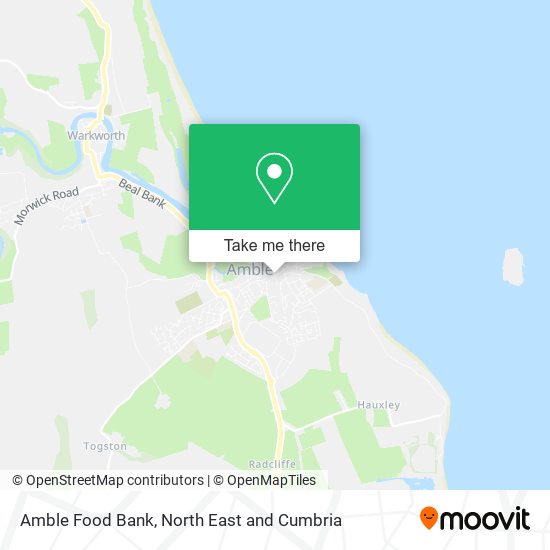 Amble Food Bank map
