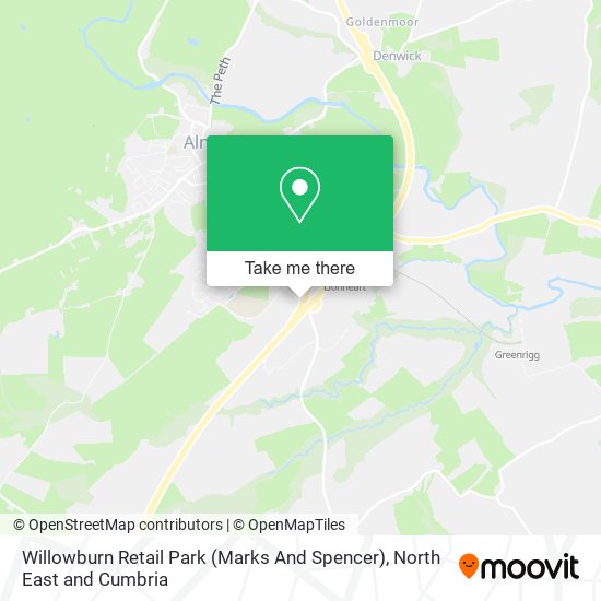 Willowburn Retail Park (Marks And Spencer) map