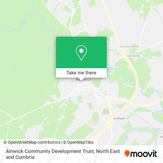 Alnwick Community Development Trust map