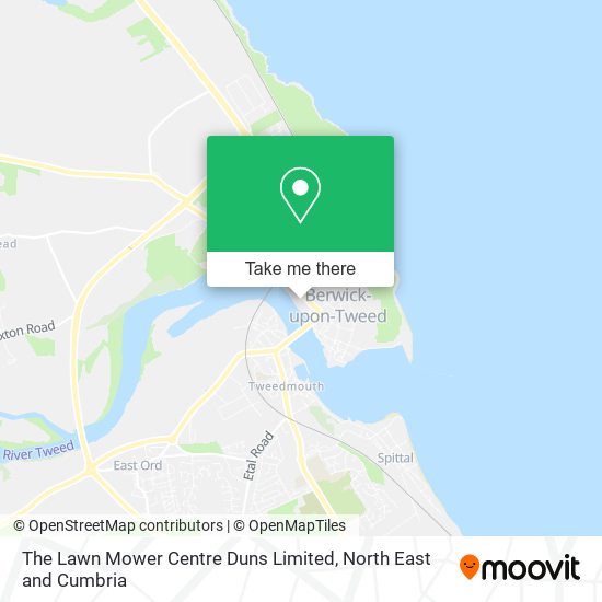 The Lawn Mower Centre Duns Limited map