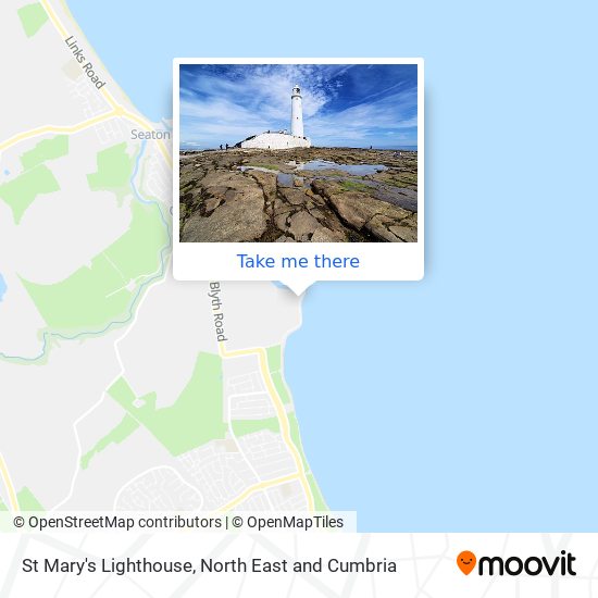 St Mary's Lighthouse map