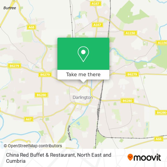 China Red Buffet & Restaurant map