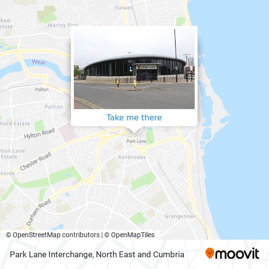 Park Lane Interchange map
