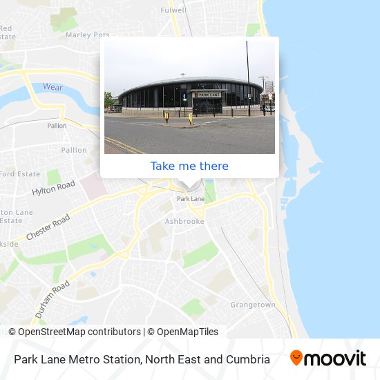 Park Lane Metro Station map