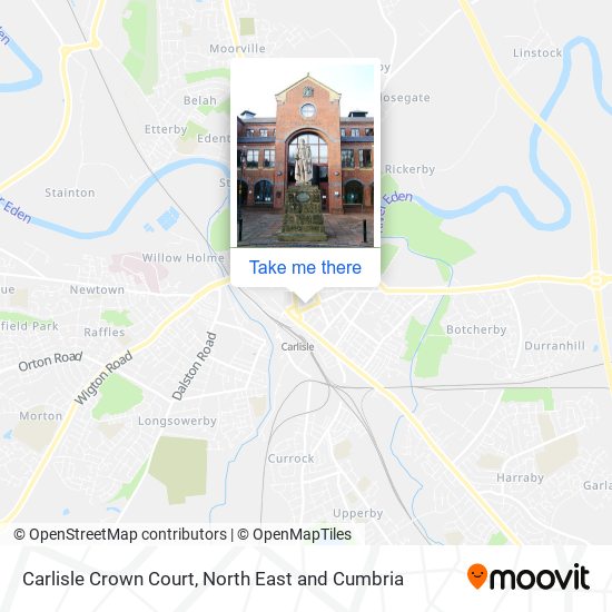 Carlisle Crown Court map