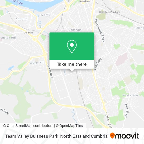 Team Valley Buisness Park map