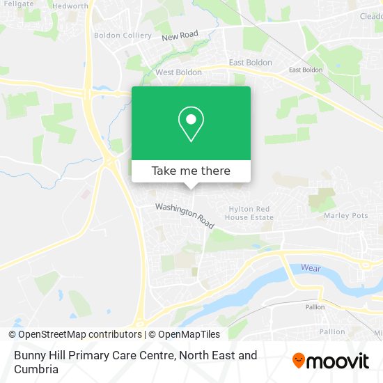Bunny Hill Primary Care Centre map