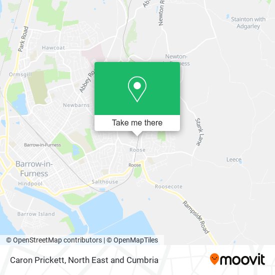 Caron Prickett map