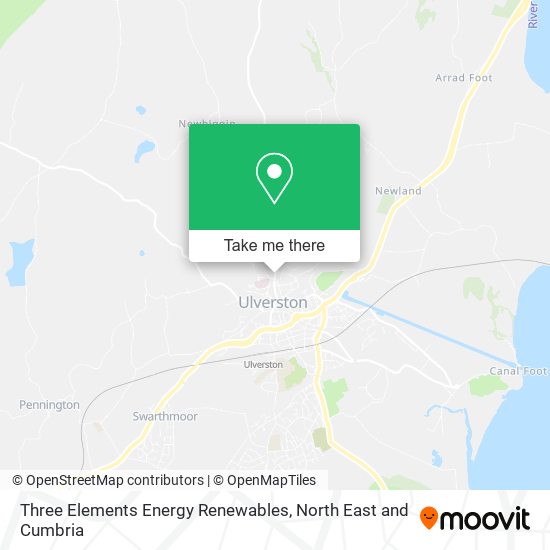 Three Elements Energy Renewables map