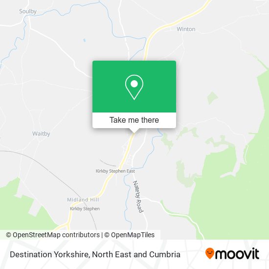 Destination Yorkshire map