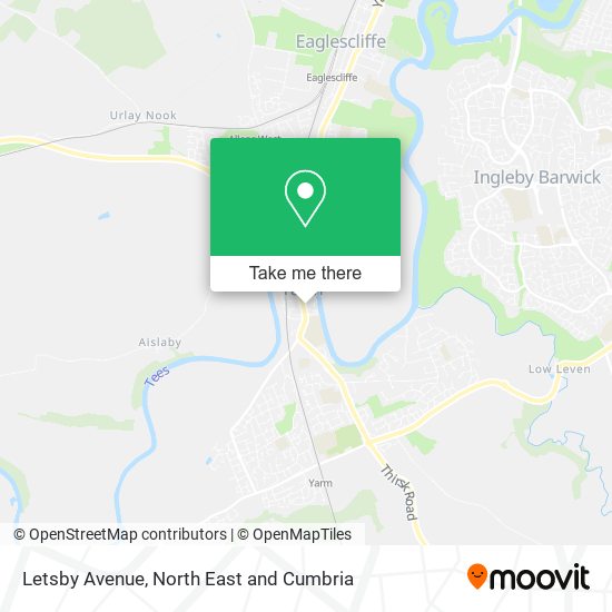 Letsby Avenue map