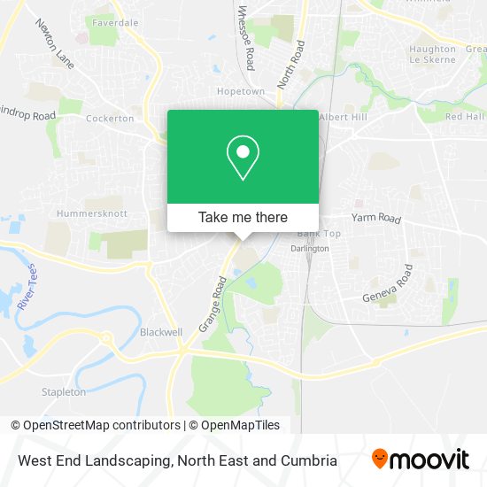 West End Landscaping map
