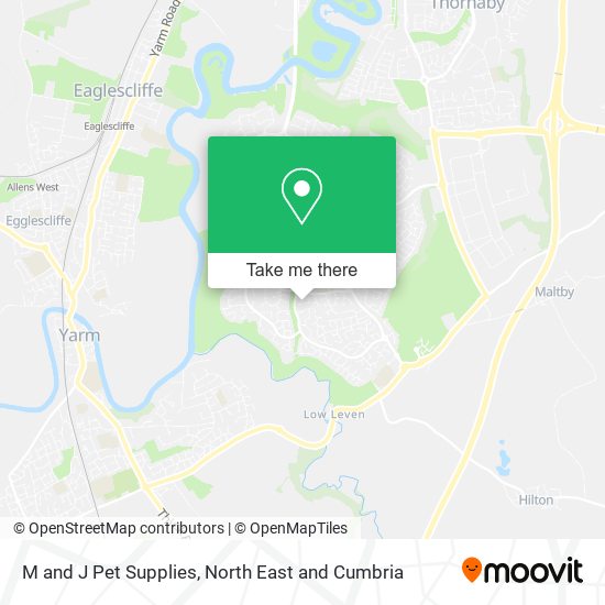 M and J Pet Supplies map