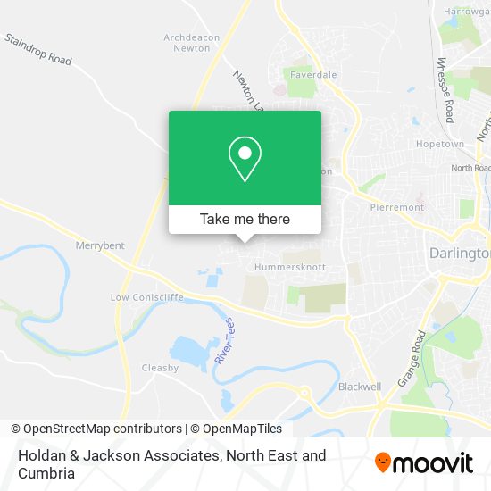 Holdan & Jackson Associates map