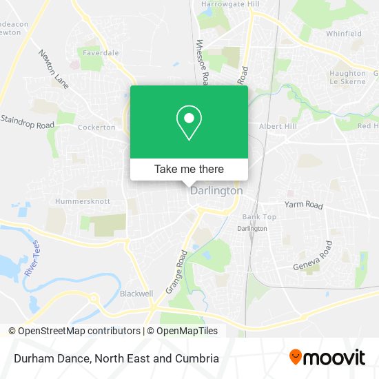 Durham Dance map