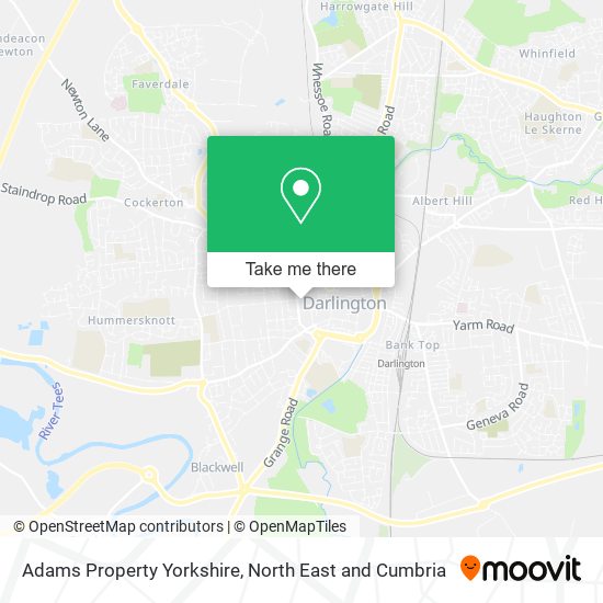 Adams Property Yorkshire map