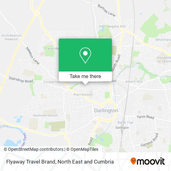 Flyaway Travel Brand map