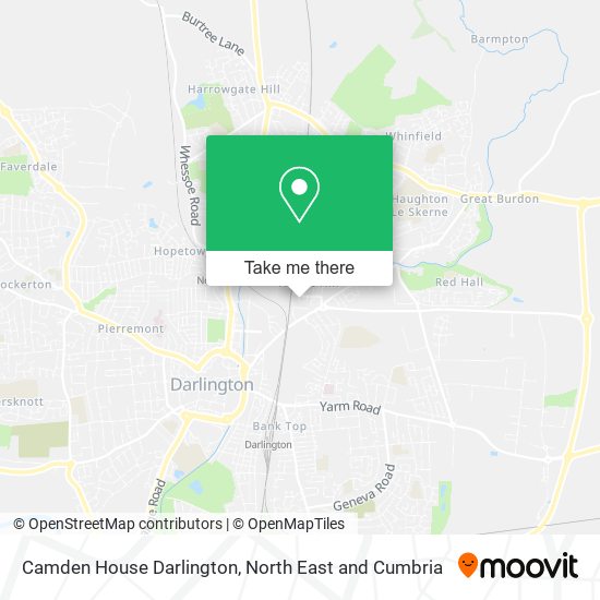 Camden House Darlington map