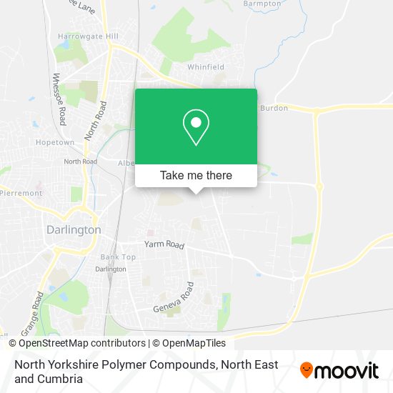 North Yorkshire Polymer Compounds map