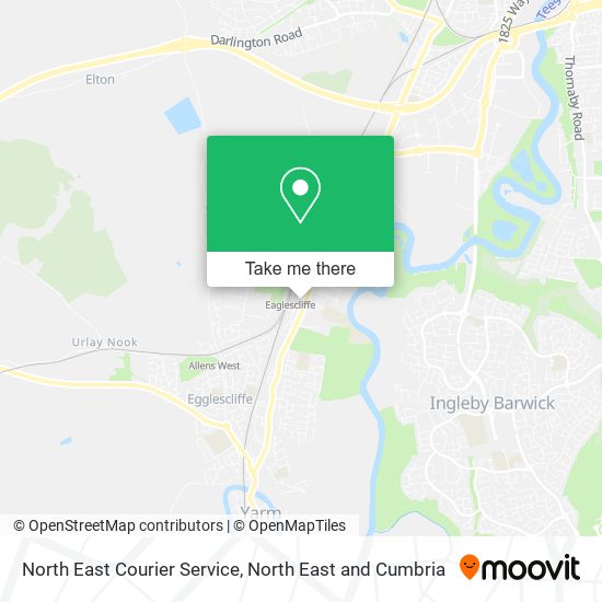 North East Courier Service map