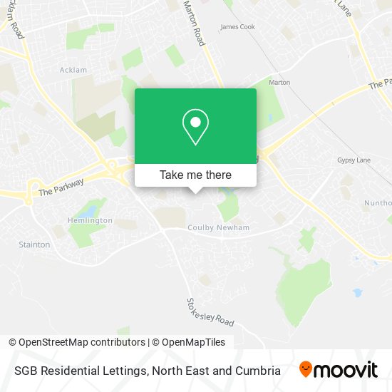 SGB Residential Lettings map